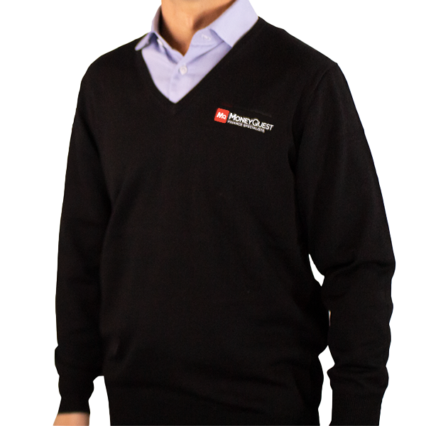 Unisex V-Neck Long Sleeved Jumper